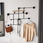 Wallity Fatara Gancho de Pared Metálico Negro